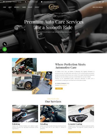 safalux auto care webiste, SEO, Google ads, scoial media marketing